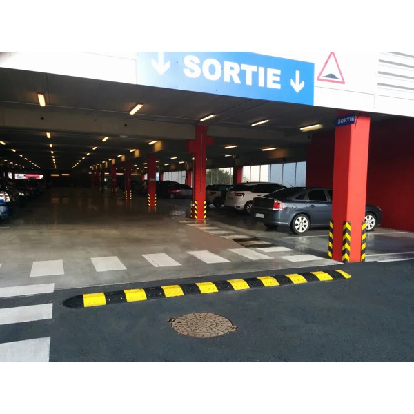 Retardér – kabelový přejezd 30 km/h, 20 t, sada 2 ks – 250×350×50 mm, černá | žlutá